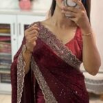 Georgette Sharee with Blouse Piece