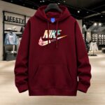 💢 Stylish Solid Printed Cotton Hoodie - Image 4