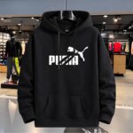 💢 Stylish Solid Printed Cotton Hoodie - Image 5